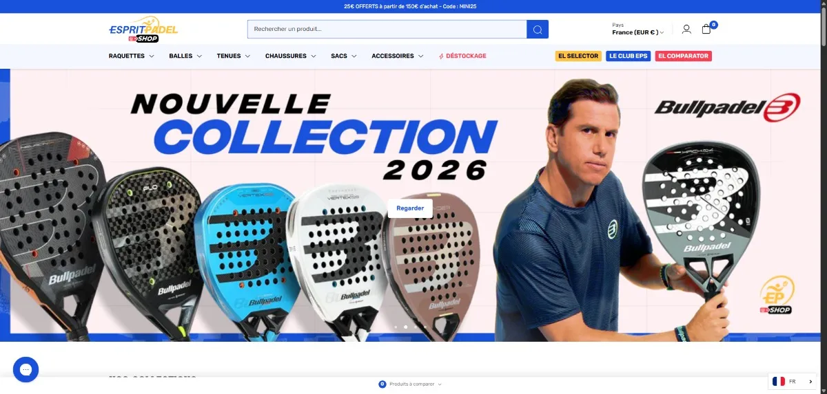 meilleur site padel